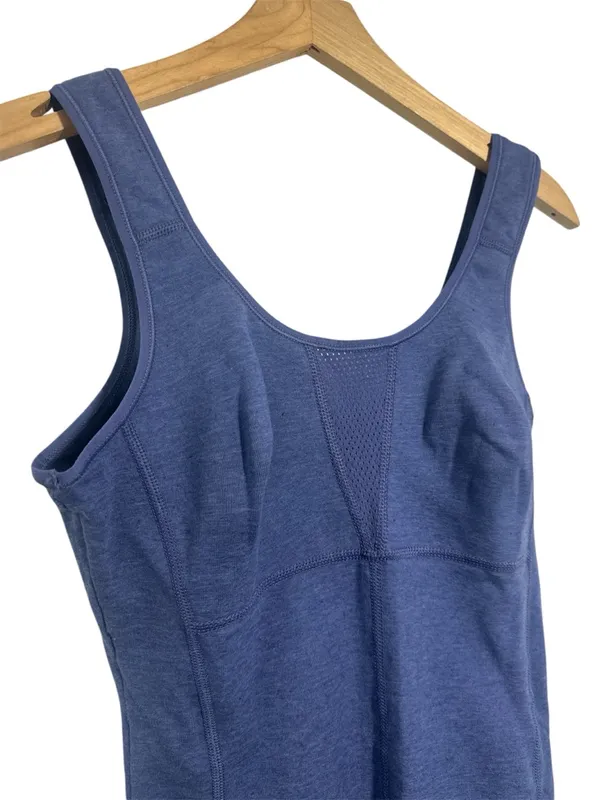 Champion Vintage Athletic Unitard Romper in Heathered Blue - Image 2