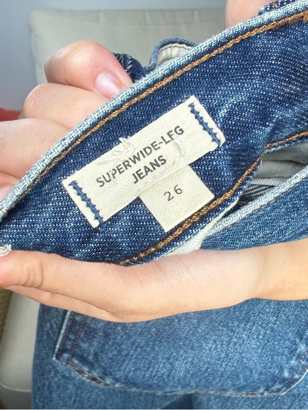 Madewell Superwide Leg Jeans Size 26 - Image 8
