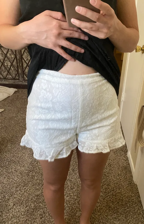 Hope's White Lace Shorts - Image 2