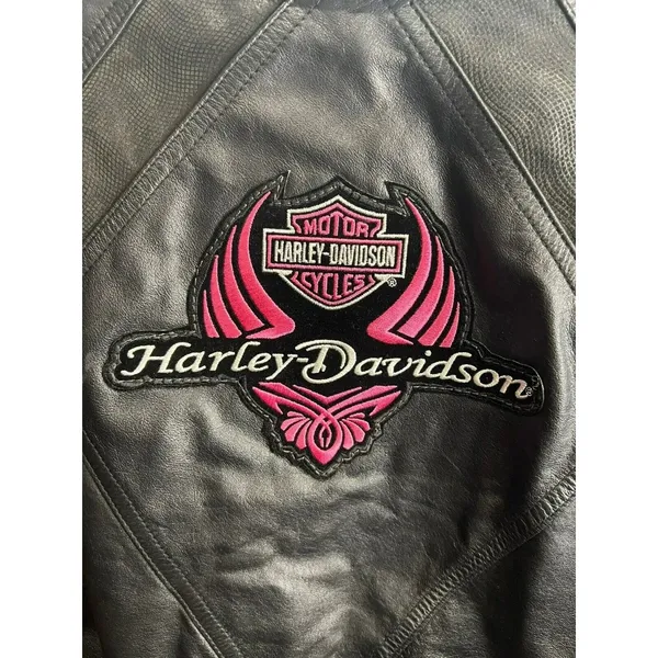 Wilsons Black Leather Motorcycle Jacket Vintage Biker Harley Davidson Size‎ XS - Image 7
