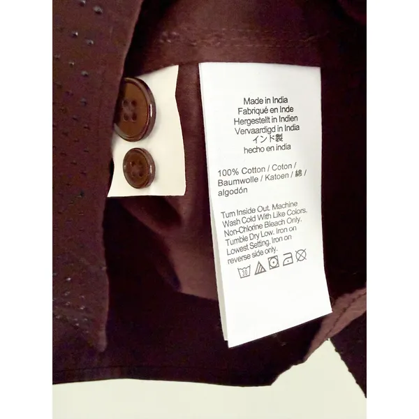 Madewell | NWT Rhinestone Straight-Hem Shirt in Molasses Brown | Sz S - Image 8