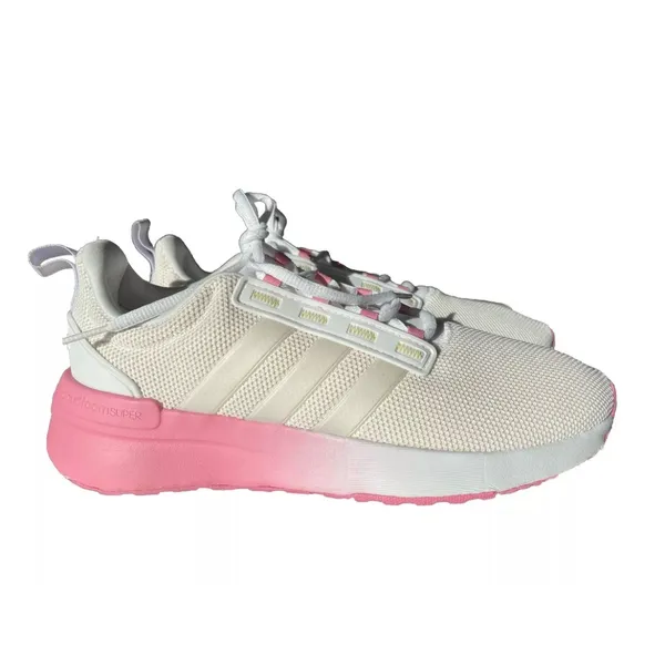 Adidas Women Sneakers Cloud Foam Supper Size US9.5 White And Pink - Image 2