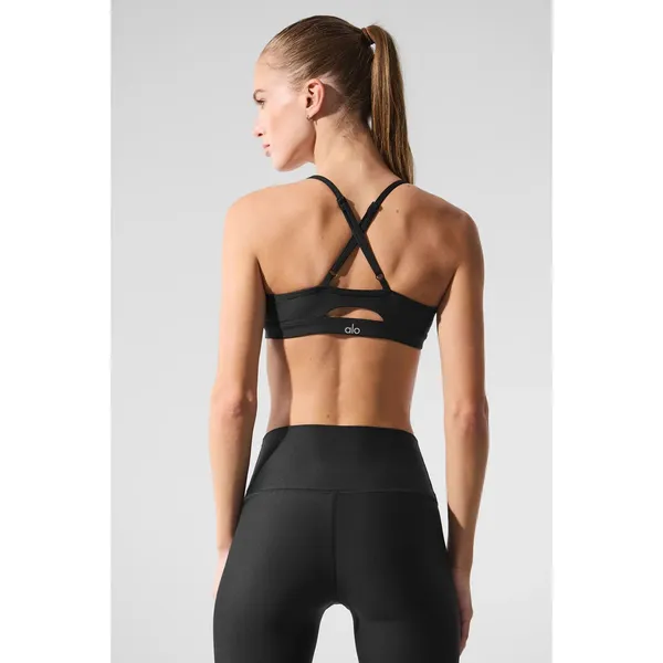 Alo Yoga Airlift Intrigue Sports alo Bra Black XS NWT Authentic - Image 2