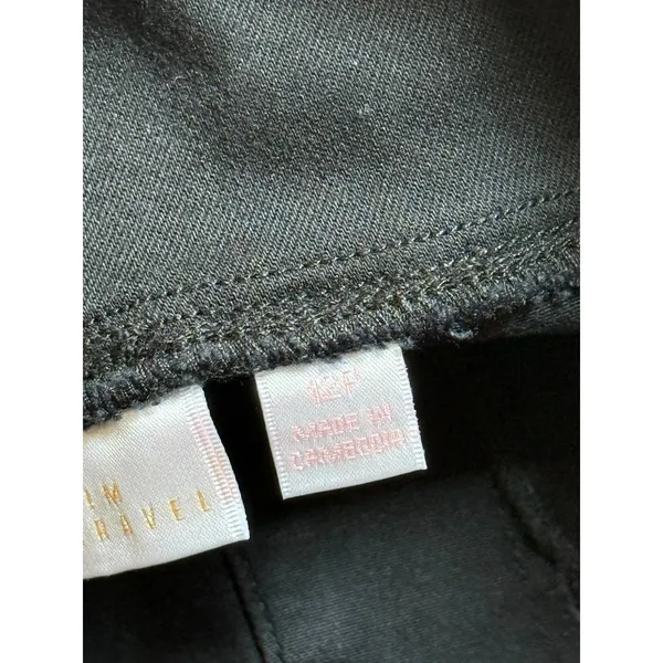 NWOT Womens Belle Kim Gravel pull on black‎ pants stretch size 12P - Image 9