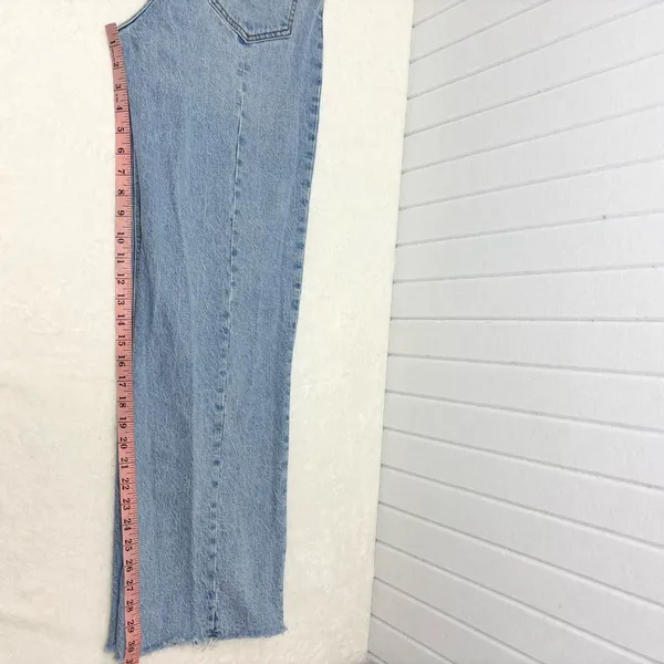 Abercrombie & Fitch High Rise The 90s Light Blue Jeans Curve love‎ Size 27 /4R - Image 10