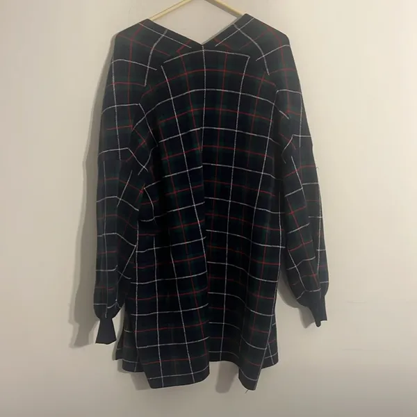 Crown & Ivy Plaid Open Cardigan NWT Size Lg - Image 7