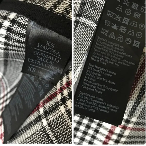 All Saints Tyla Check Plaid Wool Blend Belted Long Trench Coat - Image 15