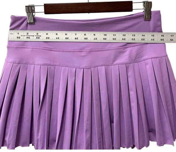 GOLD HINGE XL Purple Pleated Tennis Golf Skirt Built In Spandex Shorts Athletic - Image 4
