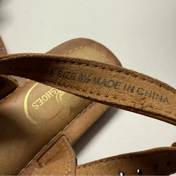 Brown Strappy Sandals with Rhinestone Accents - Image 5