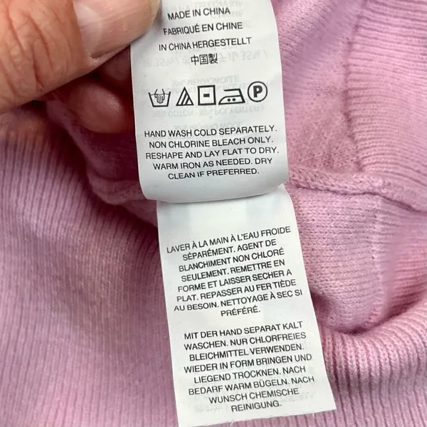 J. Crew Women’s Pink Ruffle Mock Turtleneck Sweater XS - Image 10