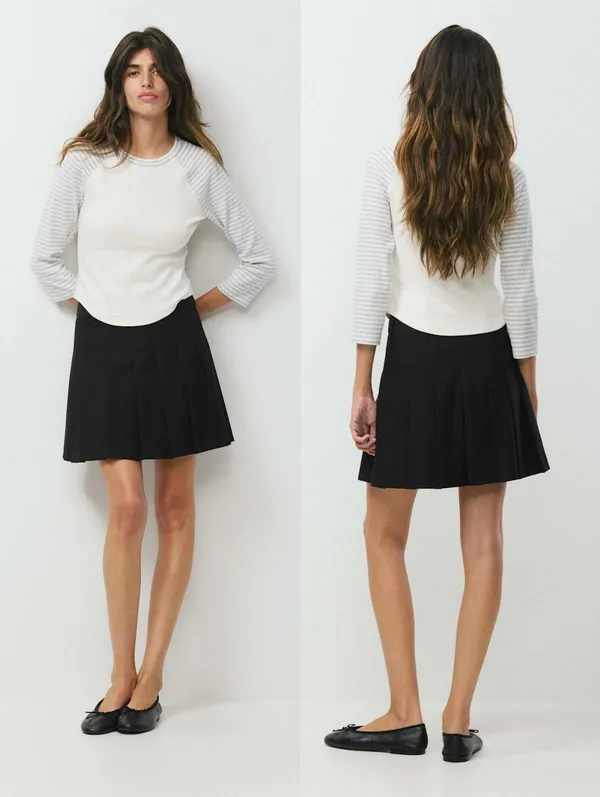 Aritzia Sunday Best Olive Micro Skirt Black - Image 7