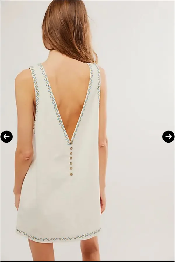 Free People Embroidered Dress - Image 5