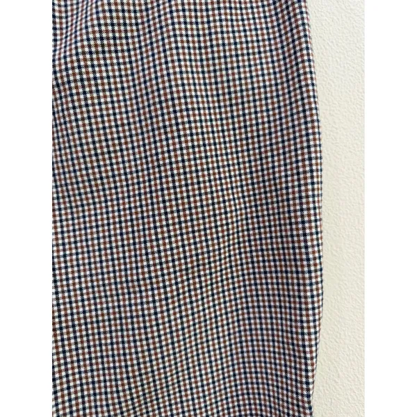 J.Crew Kelsey Pant 8 Multi Color Gingham Check Stretch Flare Preppy Trousers - Image 6