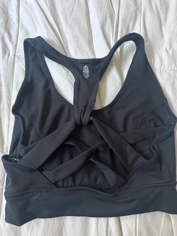 Freepeople movement black strappy sports bra - Image 2