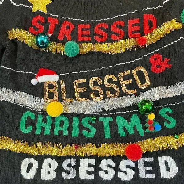 NO BO No Boundaries Christmas Sweater XL 15-17 - Image 2