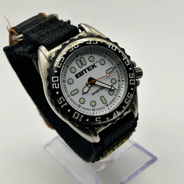 Vintage Eddie Bauer EBTEK Dive-style Quartz Watch Working New Battery - Image 3