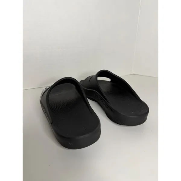 OOFOS Unisex Ooahh Sport Slide Sandal Mens 6 Womens 8 Black - Image 5