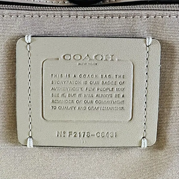 COACH Chalk Multi Poppy Floral City Tote Bag - Image 10