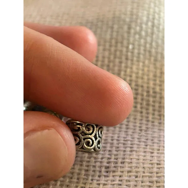 A494 charm bracket silver plated 5 pcs Gray - Image 6