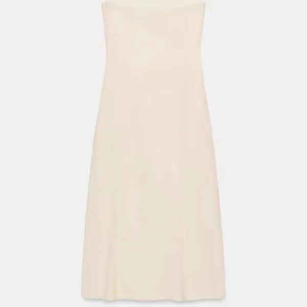 Zara MIDI DRESS WITH EMBOSSED RUFFLES NWT M - Image 5