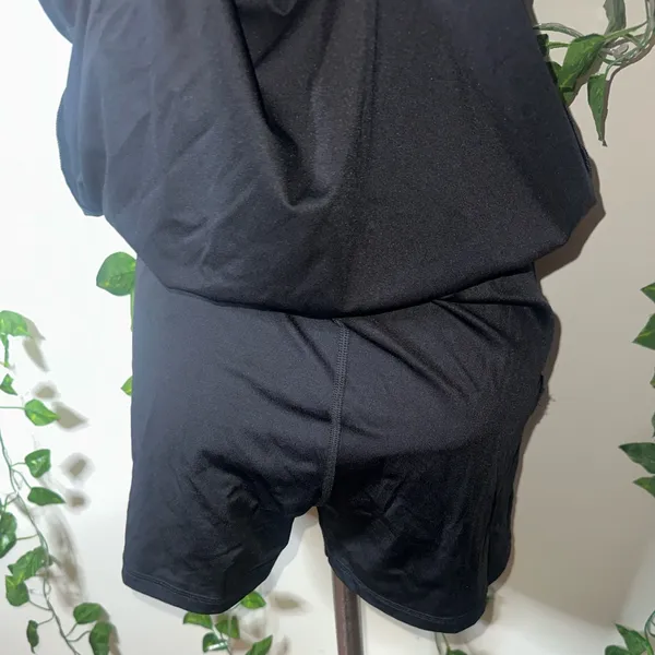 Hollister Gilly Hicks Black Tie Back Athletic Dress with Built In Shorts - Image 5