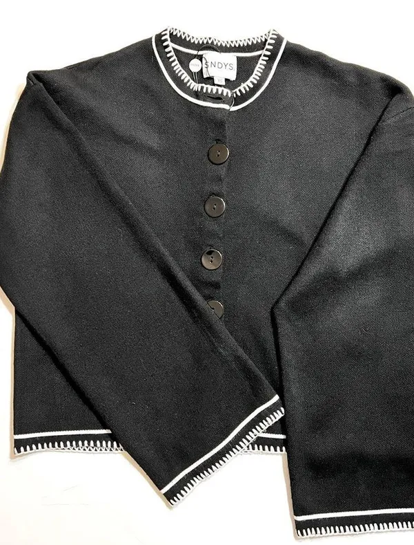 SNDYS Daphne Cardigan in Black, size XS - Image 5
