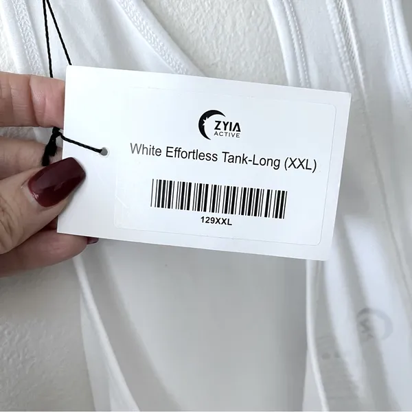 Zyia NWT Active Effortless White Tank Top  XXL - Image 11