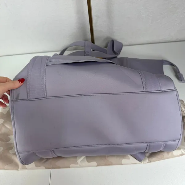 Dagne Dover Lg Landon Carryall Lavender Neoprene Travel Tote Gym Weekender Bag - Image 12