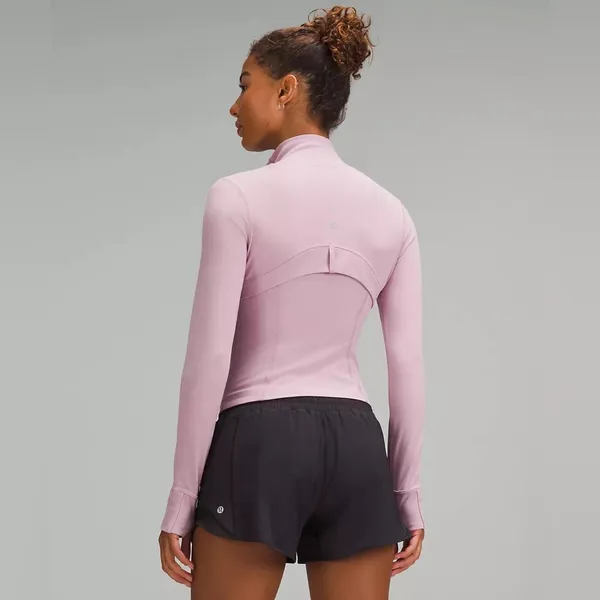 Lululemon Define Cropped Jacket NULU ROSE BLUSH SZ 6  Mint EUC - Image 5