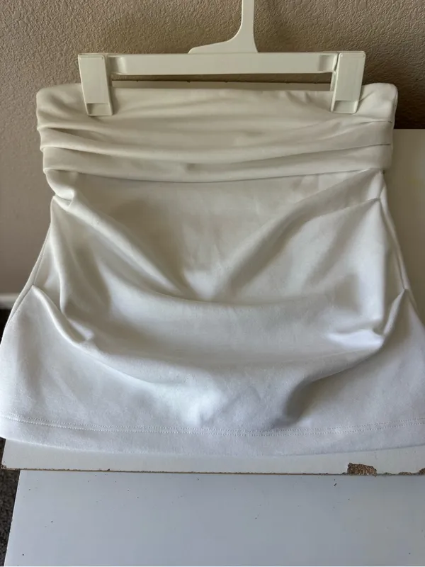 Emerson Lang White Strapless Tube Top - Clean Minimal Silhouette - Image 7