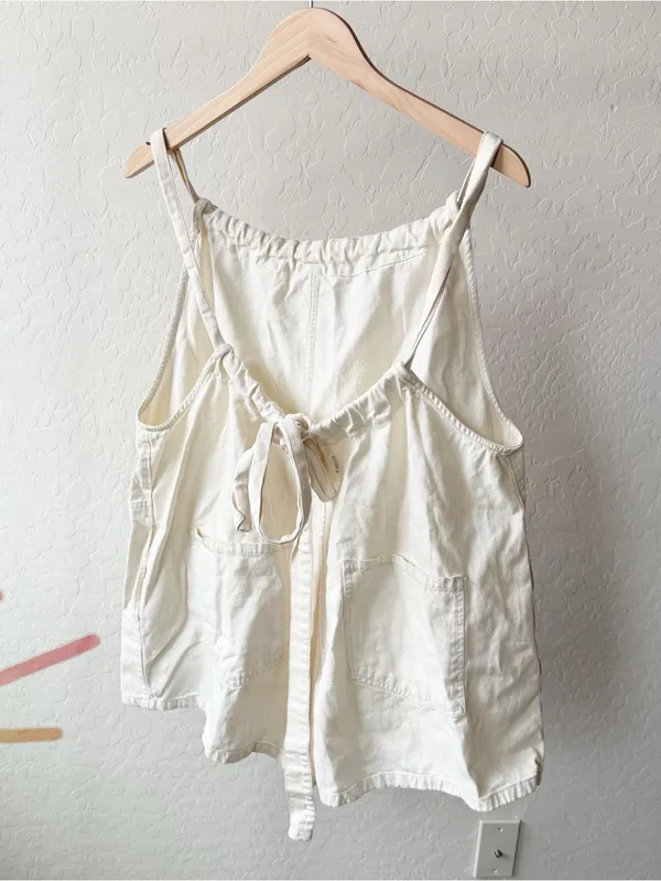 Free People We The Free Freebird Shortalls - pelican cream ivory - Image 8