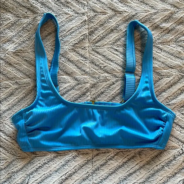 Wild Fable Womens Light Blue Ribbed Bralette‎ Bikini Set Size Small S 4-6 - Image 6