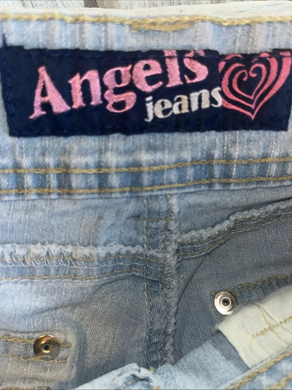 Angels Jeans Pale Blue Relaxed High-Rise Denim size 8 - Image 9