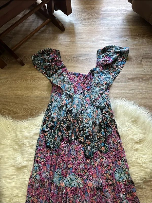 ANTHROPOLOGIE Clementina Eyelet Maxi Dress - Image 11