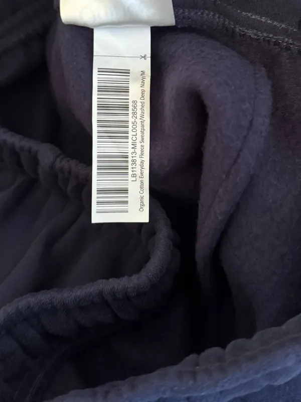 Quince Everyday Fleece Joggers in Washed‎ Deep Navy - Image 6