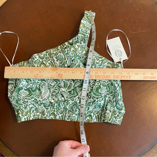 Tuckernuck Hyacinth House Green Floral‎ Gina Crop Top Size Large vacation beach - Image 7