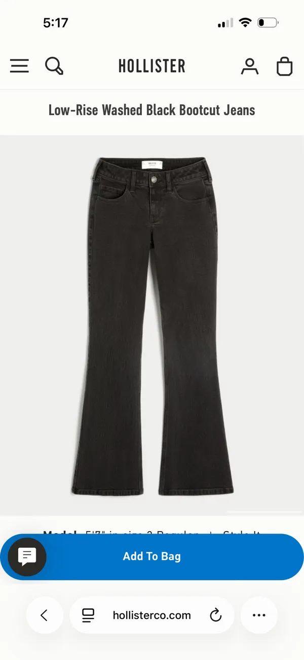 hollister black low rise bootcut jeans - Image 3