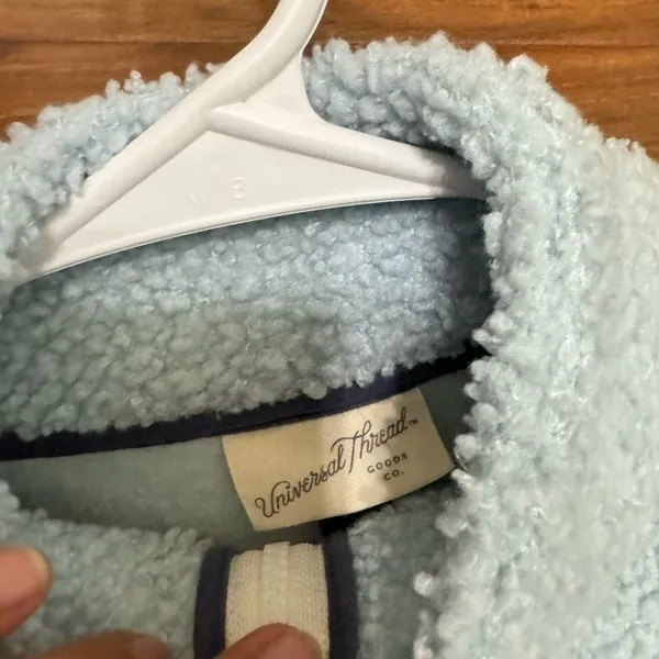 Universal‎ Thread Faux Fur Jacket - size XS - color baby blue - Image 2