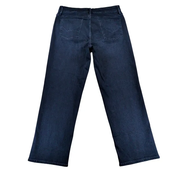 Hudson Los Angeles Womens Size 14 Dark‎ Wash Wide Leg High Rise Stretch Jeans - Image 2
