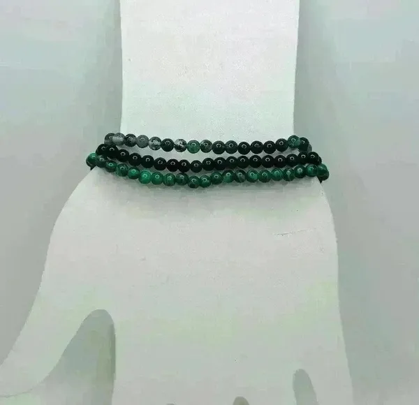 Green Themed Bundle 4mm Beaded Bracelet - Image 3