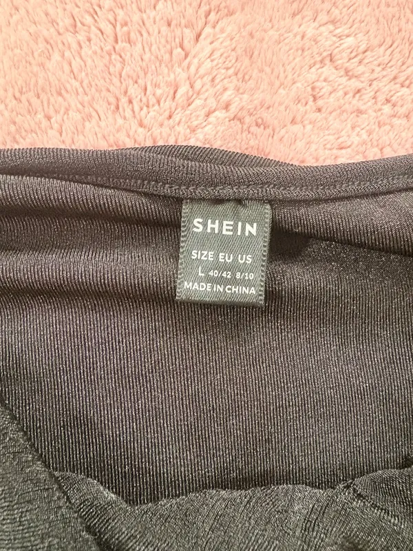 Shein Black Cowl Neck Top - Image 3