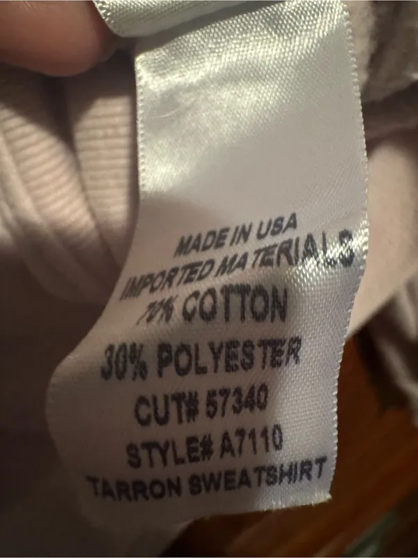 Agolde Tarron Mock Neck Sweatshirt Light Pink Size M - Good Condition - Image 5