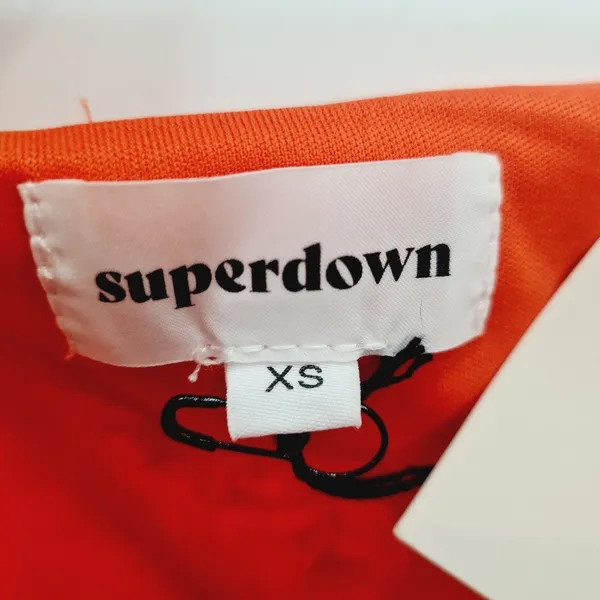 Superdown Elva Halter Tie Top in Poppy - Image 6