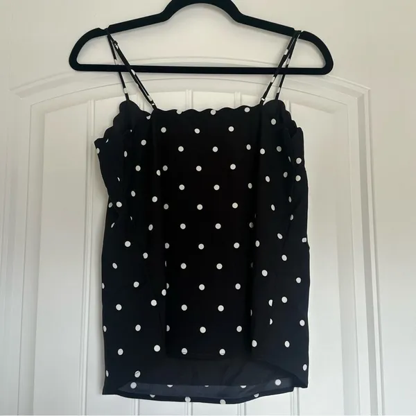 NWT J. Crew Women’s Size 6‎ Polka Dot Cami Top Romantic Feminine French Classic - Image 6