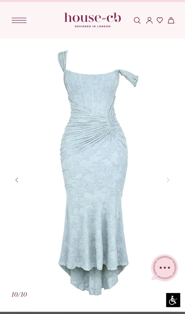 House of CB Cesca Dress (Blue) Like New - Image 5