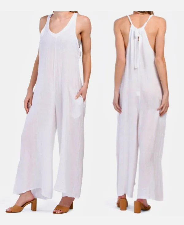 Elena Baldi Linen Jumpsuit - Image 3
