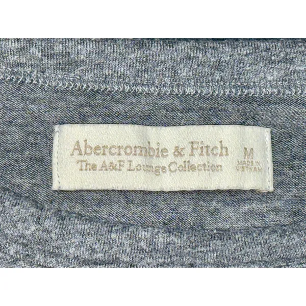 Abercrombie & Fitch The A&F Lounge Collection Gray Long Sleeve Tee Shirt Size M - Image 4