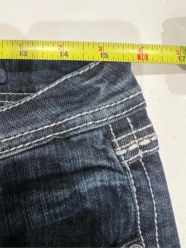 Grace in LA jeans detailed cross embroidery rhinestone embellishment pocket 31 - Image 7