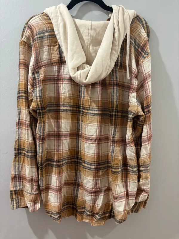 American Eagle Hoodie Flannel - Image 4