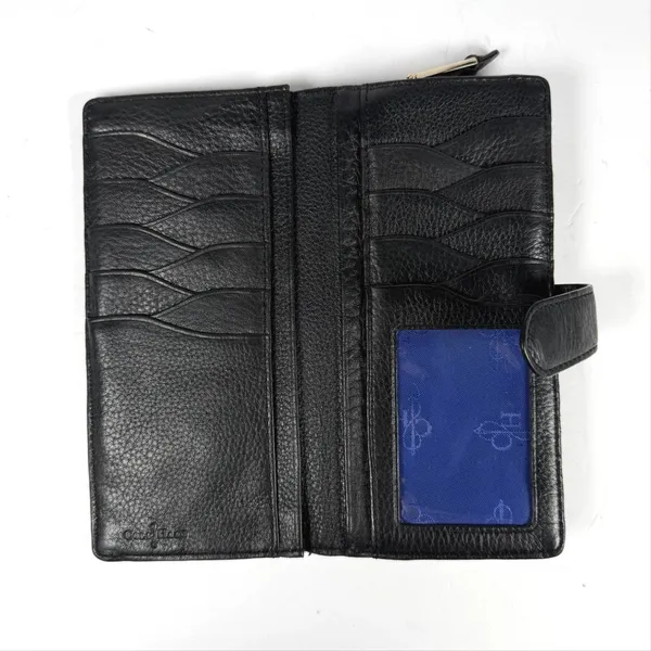 Cole Haan Wallet Womens One Size Black Leather Bifold Organizer Clutch - Image 3